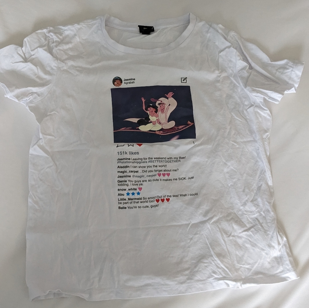 Disney Princess Aladdin Jasmine Instagram Shirt